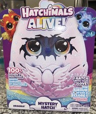 Hatchimals Alive Mystery Hatch Draggle Surprise Toy Egg with Mist Lights Sound