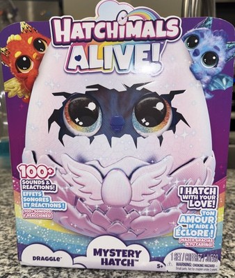Hatchimals Alive Mystery Hatch Draggle Surprise Toy Egg with Mist Lights & Sound