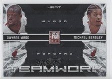 2009-10 Donruss Elite Teamwork Combos Dwyane Wade Michael Beasley #15 HOF 0z6