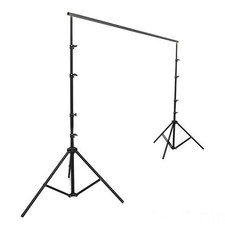 12 ft x 12 ft BLACK Photography Large Backdrop Stand Kit Photo Background Party
