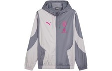 PUMA Acm Prematch Color Block Casual Full Zip Woven Jacket
