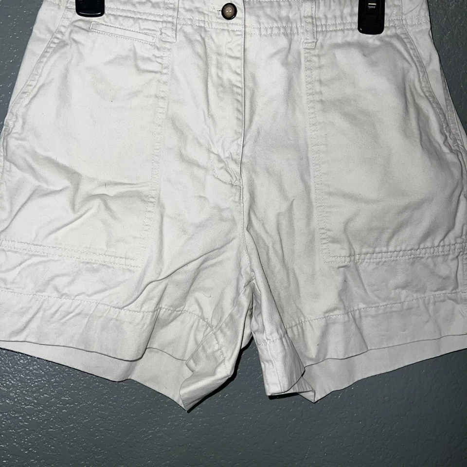White House Black Market White Utility Shorts Women’s Sz 6 - Image 2 of 4