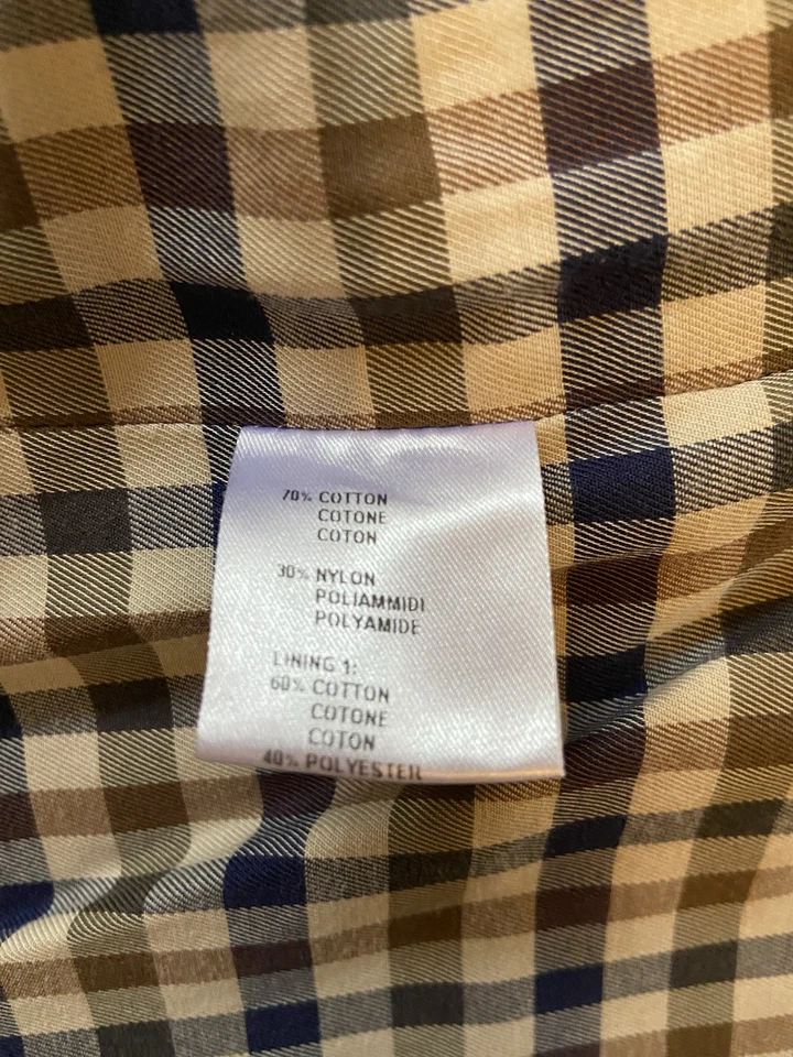 Chaqueta estilo Aquascutum M-65 para hombre S Hecha en Italia M! Terrazas Fútbol Informal Foto 2 de 4