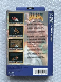 Doom Sega Mega Drive 32X Asian PAL Version Blue Box Complete In Box Asia!