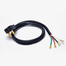 Linsheng Electric 4 Prong 4 Ft. Universal Electric Dryer Power Cord 30 Amp