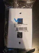 BULK LOT (45x) Vertical Cable 2-Port Keystone Wall Plates White Faceplate Networ