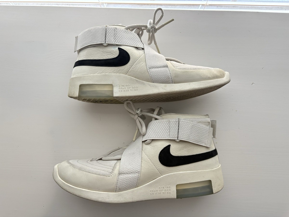 Nike Air Fear Of God Raid Light Bone Used Size 11.5. AT8087-001 Nike Air x Fear Of God 1 Air Raid Mens Sz 13 Light Bone  main image 3