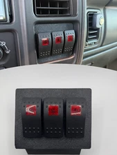 99-07 Silverado Sierra Switch Dash Panel WITH 3 Switches NBS GM GMC Chevrolet
