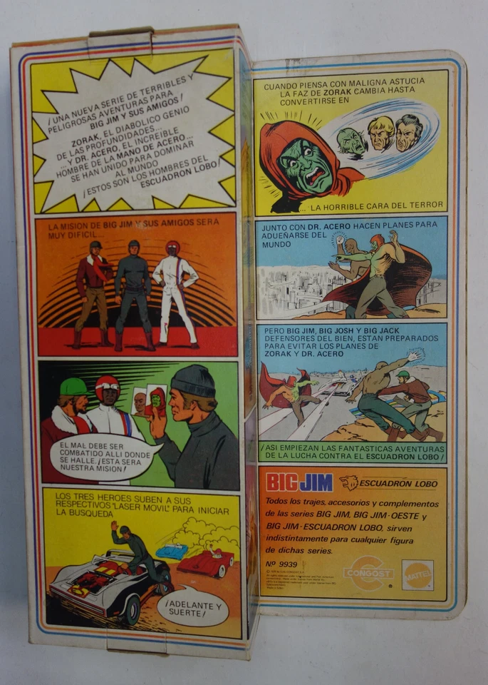 Mannequin Zorak Big Jim MATTEL-CONGOST Espagne + boîte d'origine (1978)***RARE** - Photo 2/4