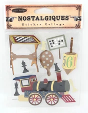 Rare NIP Sticko NOSTALGIQUES Stickers - Jolee's Boutique HOBBY Sticker Collage