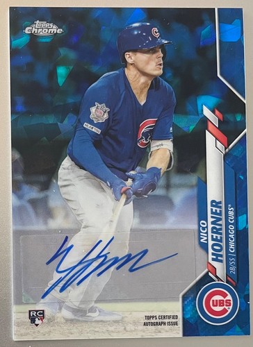 Nico Hoerner 2020 Topps Chrome Sapphire Auto Rookie Autograph Cubs - Bild 1 von 2