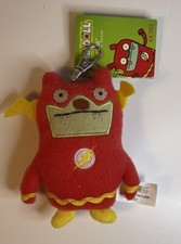 Ugly Dolls DC Comics 5  Plush Clip-On: Jeero Flash New With Tags