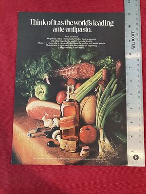 Johnnie Walker Red Label Scotch Whiskey  1972 Print Ad - Great To Frame