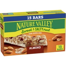 Nature Valley Granola Bars, Sweet and Salty Nut, Almond Granola Bars, 15 Count