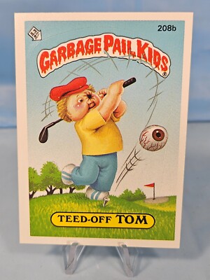 Vintage Topps 1986 Garbage Pail Kids 208b Teed-Off Tom Trading Card