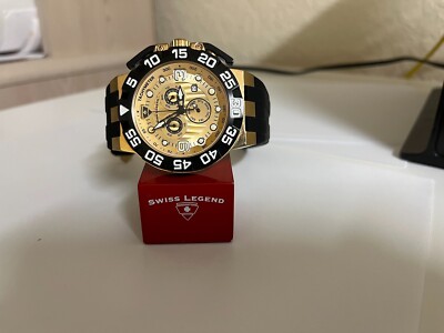 Swiss Legend Men's 10125-YG-03 Challenger Chronograph Gold Dial