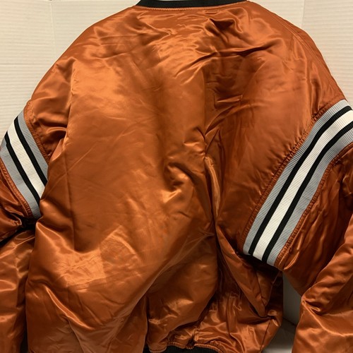 Vintage Chicago White Sox Starter Satin Bomber Jacket XL Orange 90's MLB Men’s - Picture 7 of 7