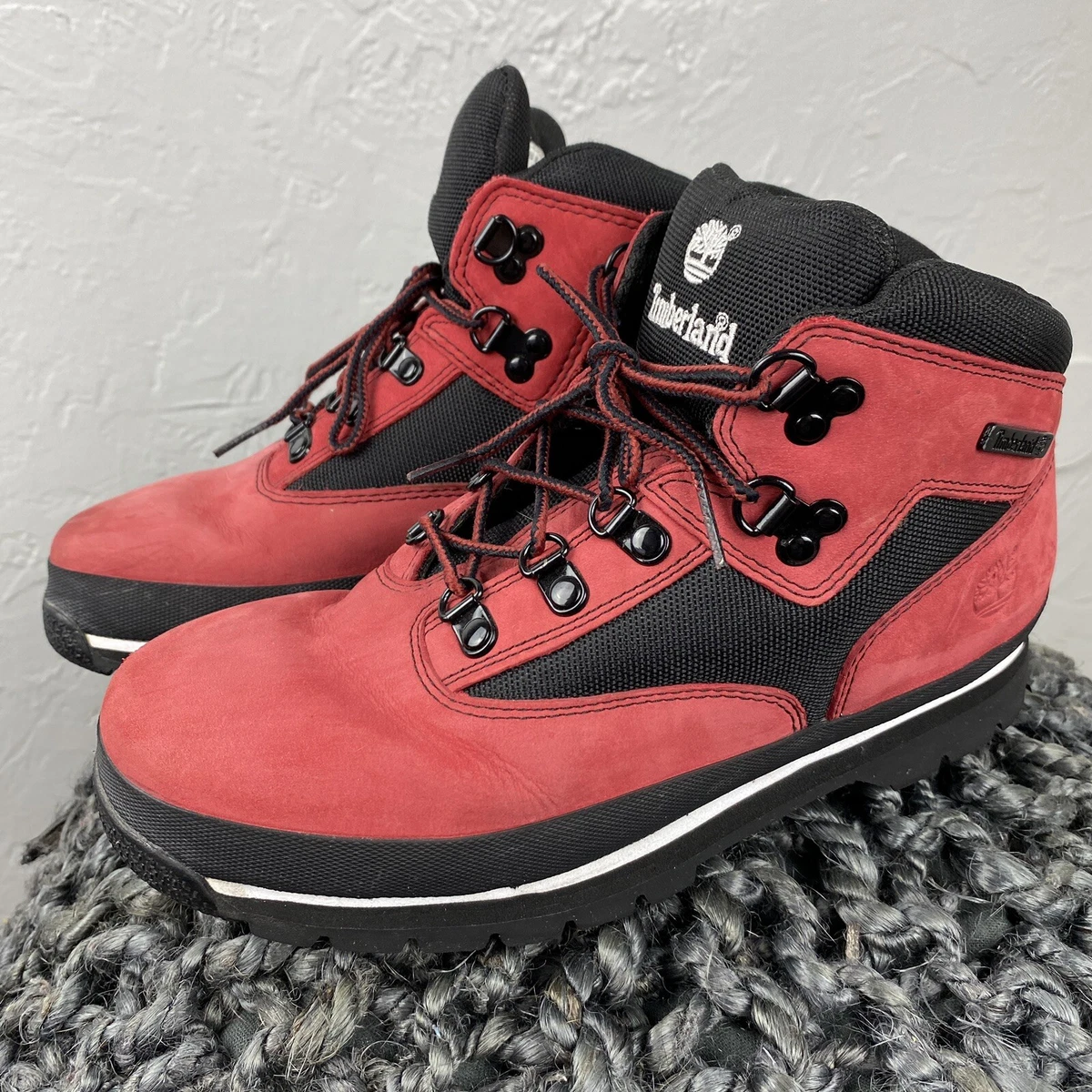 Red timberlands sales size 7