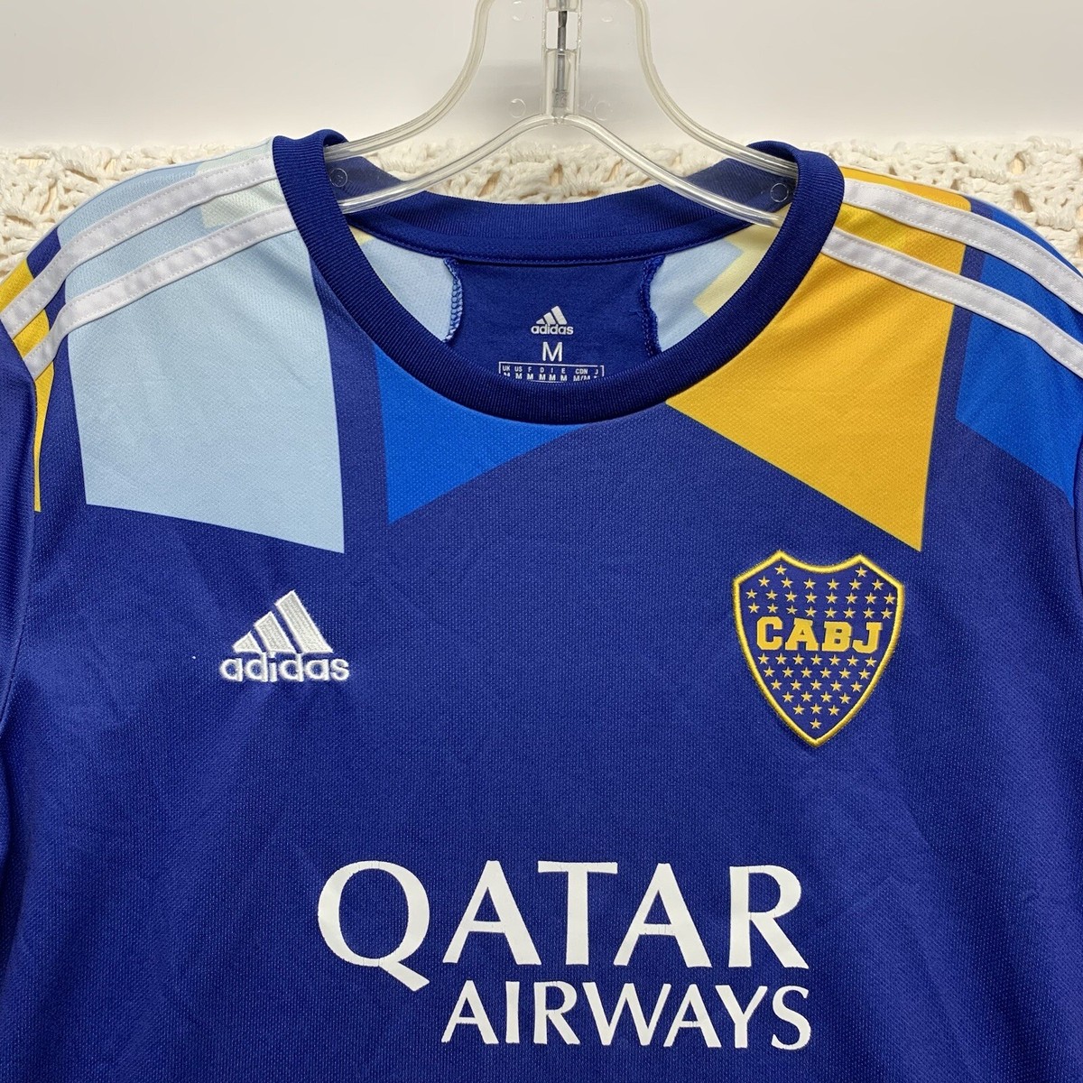 Boca Juniors Adidas Soccer Jersey 2021 2022 Mens Médium Blue