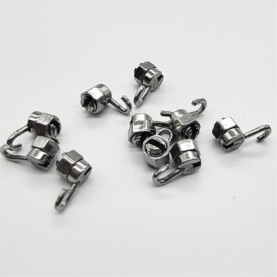 20 Pcs Dental Orthodontic Crimpable Hooks & Stops With Driver Tool - Gurin Lock For Arch Wires