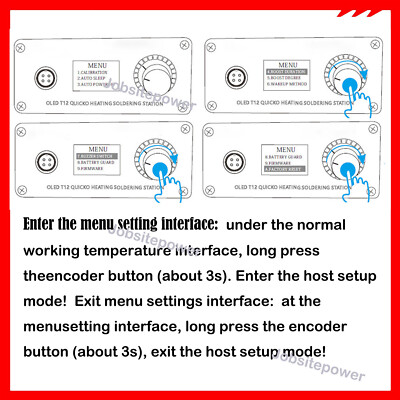 Accu soldeerboutstation voor Dewalt 21 V accu, 60 W LCD