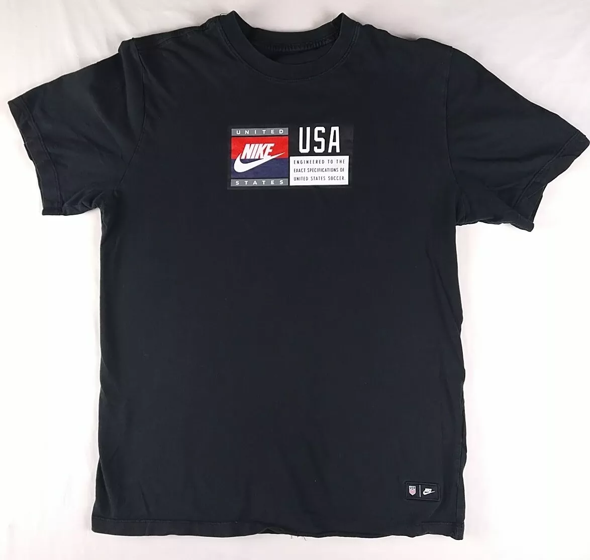 Nike Team USA Soccer Specifications Black T Shirt Men Size M Medium Olympic
