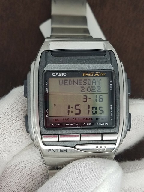 RARE Casio Vintage Digital Watch PC Link Infra Red Hbx-100 BIZX 90s Windows  95 for sale online | eBay