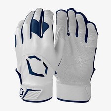 EvoShield White/Navy Standout Batting Gloves Youth Pair 