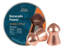 H&N Baracuda Power 300 Count COPPER COATED 4.5mm .177 Caliber Pellets GERMANY