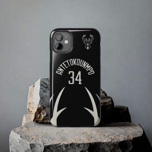 Giannis Antetokounmpo Milwaukee Bucks - Basketball iPhone und Samsung Hülle schwarz - Bild 37 von 43