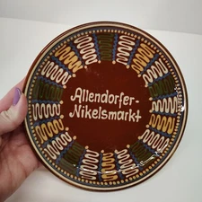 Allendorfer-Nikelsmarkt Decorative Plate Wall Hanging Display Souvenir Folk Art