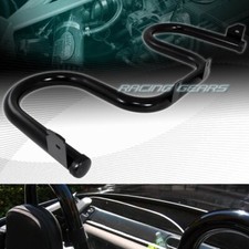 Black 2 T-304 Stainless Steel Support Roll Bar Fit 90-05 Mazda Miata Mx5 Jdm