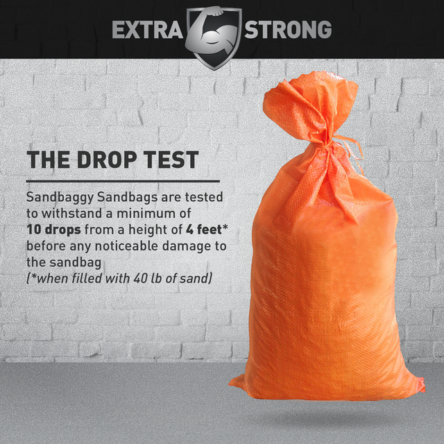 Sandbags 500 Orange Empty Sand Bags for Flood Sandbag Bag Poly by
