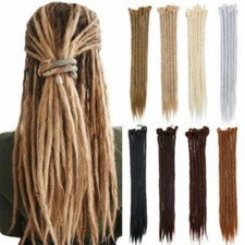 22" Natural As Human Reggae Dreadlocks Crochet Braids Hair Peice Extension AD