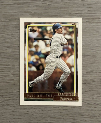 1992 MLB Topps Gold Winner | Paul Molitor | #600 | Milwaukee Brewers