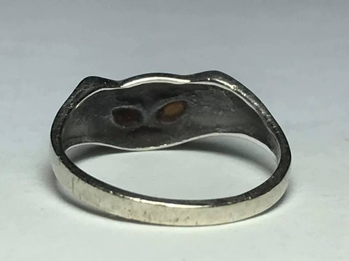 Signed Sterling Silver Cat Ring - Picture 8 of 8