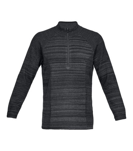 Under Armour Rush Intelliknit Ribbed Grey Sweater Size M $190