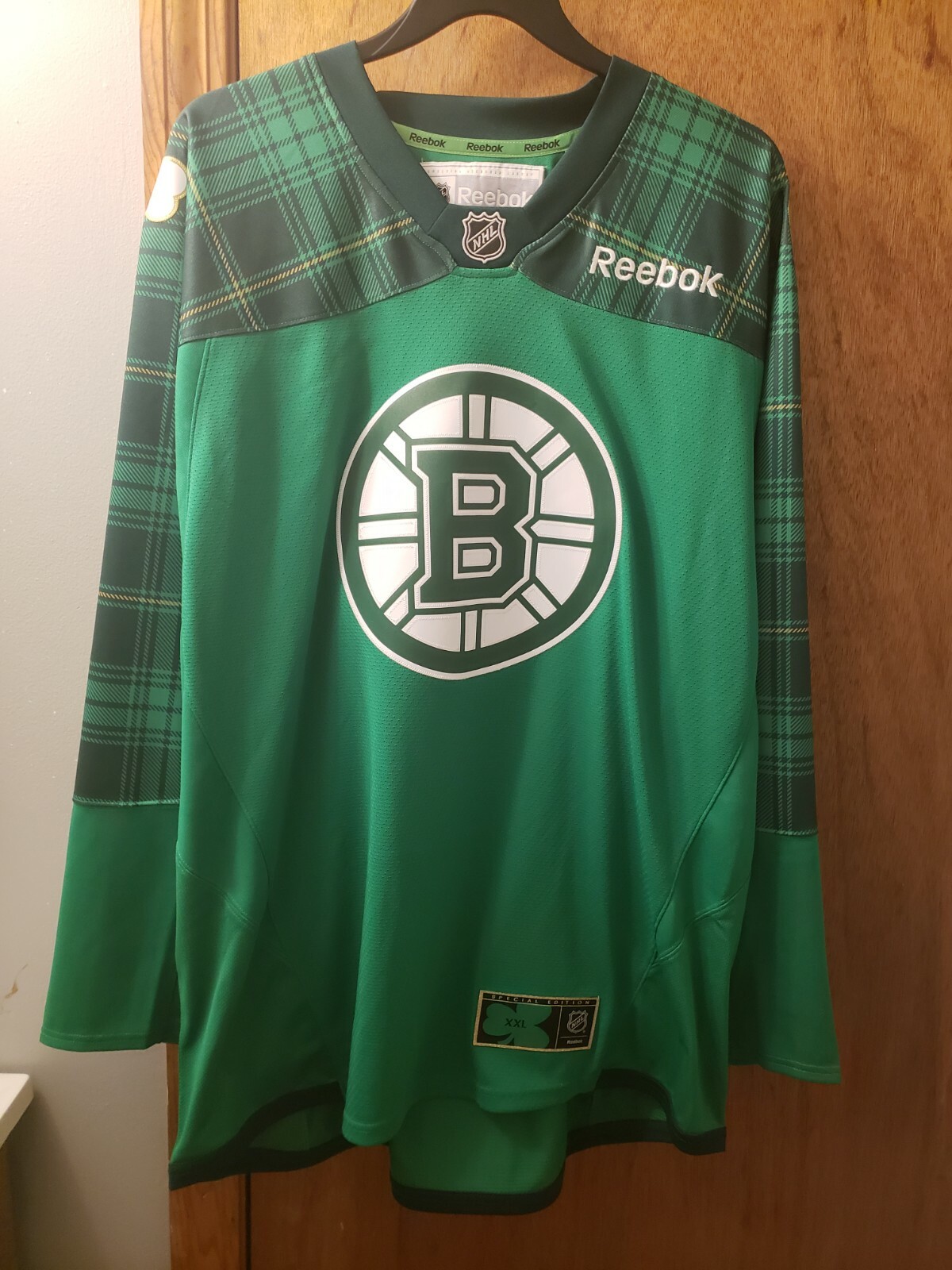 green bruins jersey