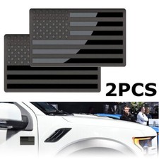2x American Us Flag Car Stickers Metal Emblem Badge Decal Exterior Accessories