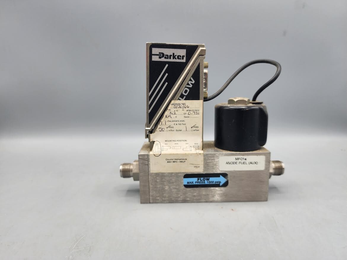 Parker 202-DKASVDAA 73 SLPM PORTER MASS FLOW CONTROLLER : METHANE