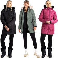 Dare 2b Womens Striking Iii Longline Hooded Padded Jacket Coat