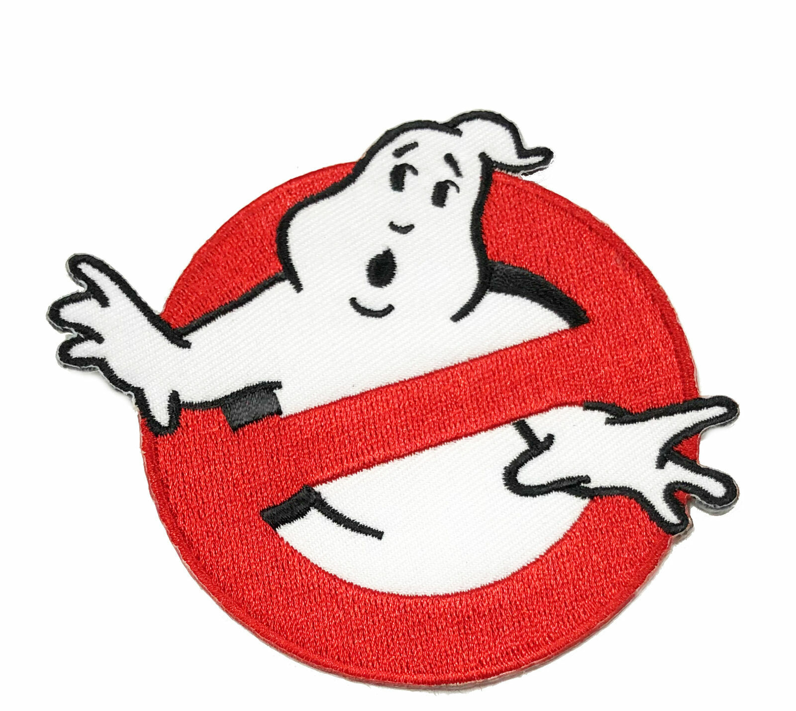 4IN GHOSTBUSTERS GHOST Movie Logo BUSTERS IRON-ON Embroidered Applique Patch