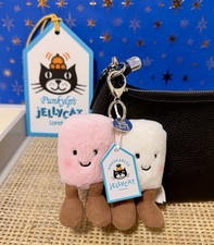 Authentic Jellycat   Amuseables Pair of Marshmallows Bag Charm Keyring