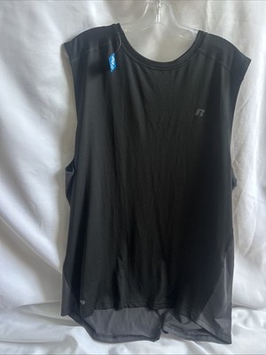 Russell Dri Power 360 Tank Top Mens XL Dark Gray Logo Gym & Training Athleisure