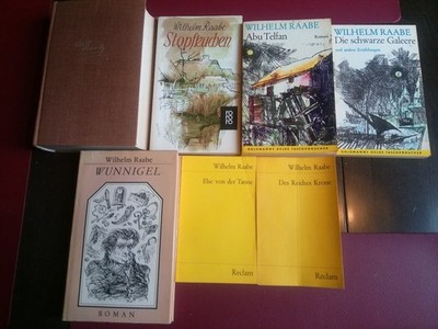 Büchersammlung 7 Bände  Wilhelm Raabe