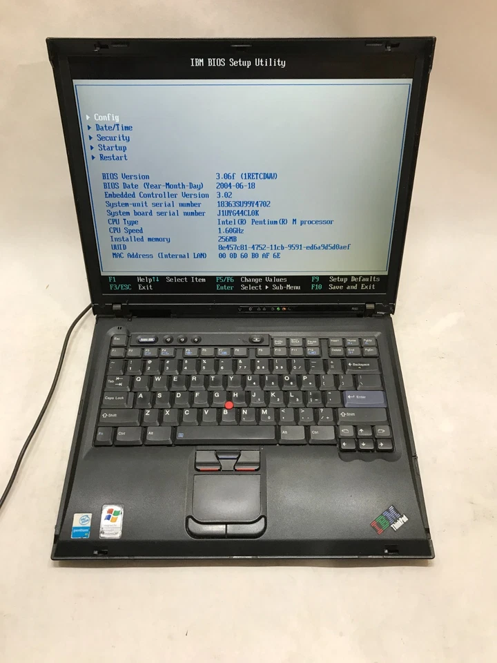 IBM ThinkPad R50 14" Laptop Intel Pentium 256MB RAM NO HDD/OS Boots To BIOS - DW - Image 3 of 4