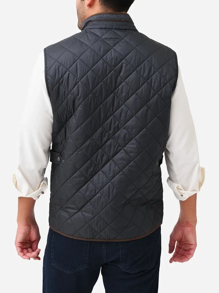 Peter Millar M Essex Vest Black Lightweight Quilted Puffer Full Zip $245 - Image 3 of 4