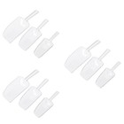 9 STÜCKE Plastikeis-SCOOP-Mehrzweck-Klarschaufeln Messschaufeln für