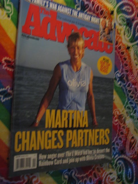 "Rare" Vintage The Advocate Magazine-6/ 7, 2005-Martina Changes Partners-Gay Int