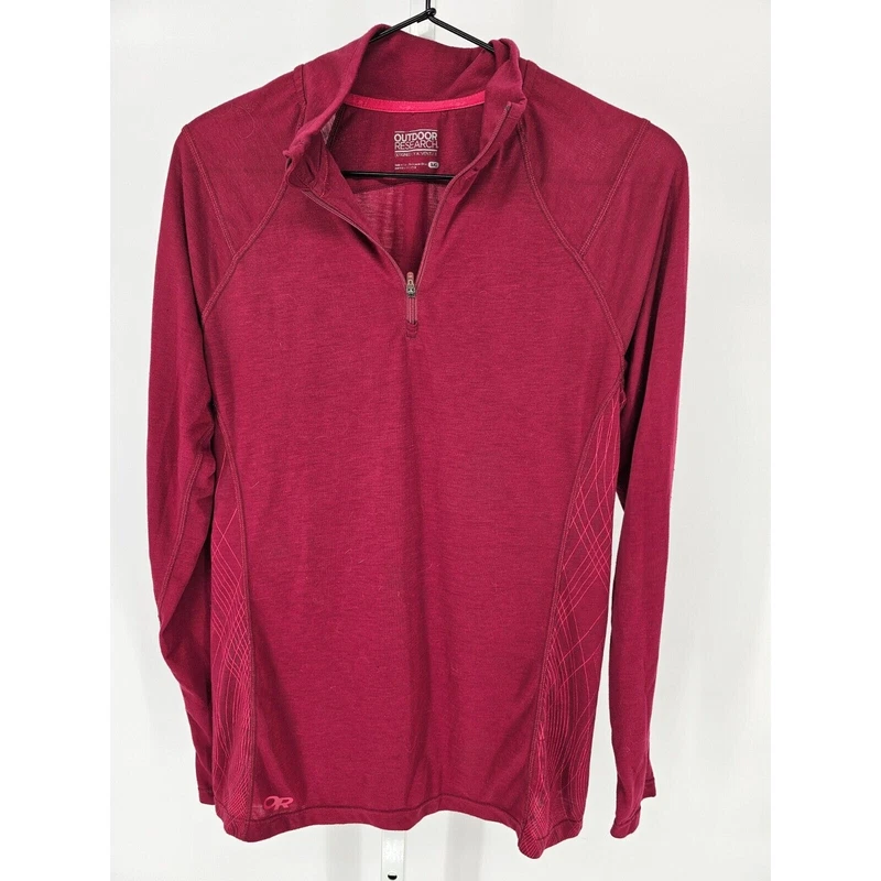 outdoor-research lightweight athletic 1/4 zip pullover jacket